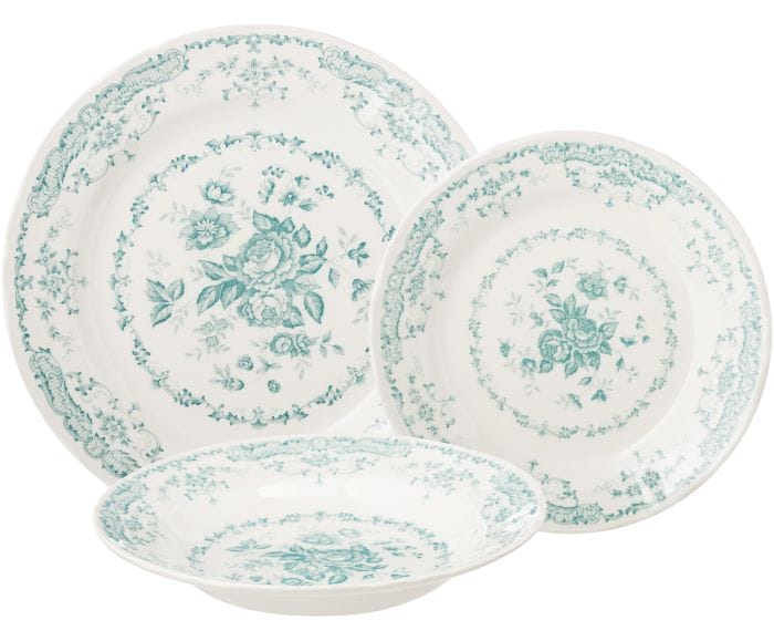 Vajilla Rose estilo country core para decoración de interiores 2021