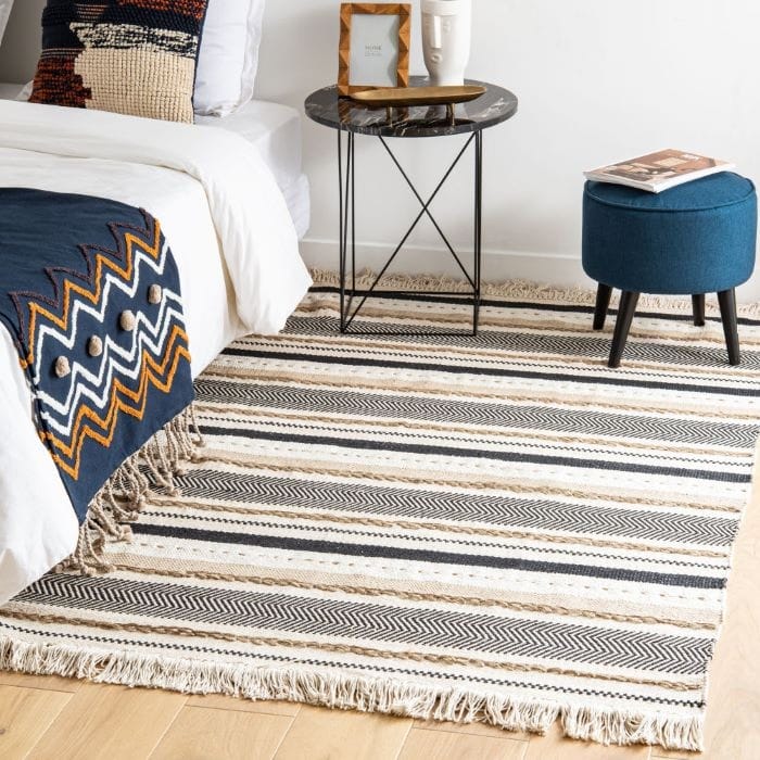 Alfombra a rayas de Maisons du Monde