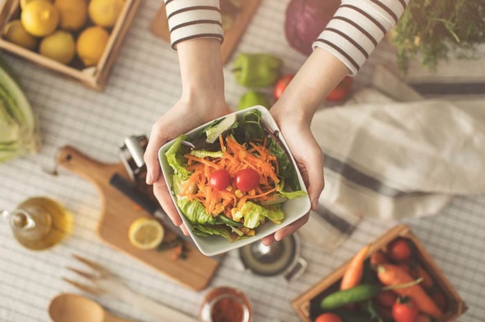 comida saludable ensalada