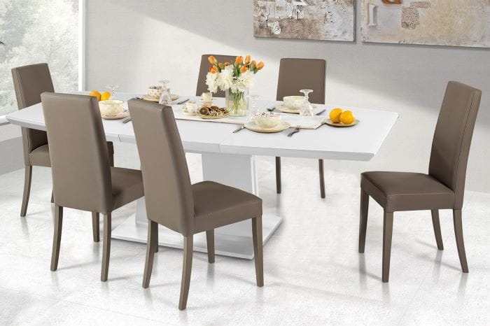 MEsa Montreal blanca para decorar tu salón en 2021