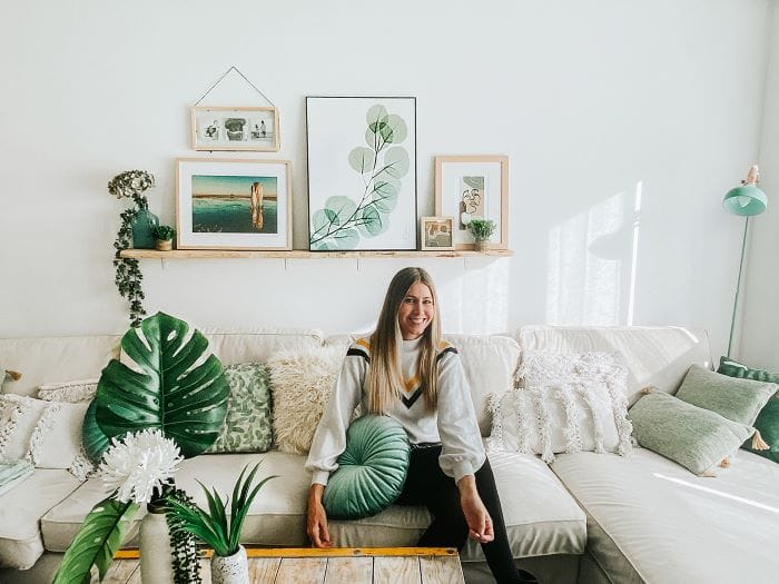 Colorterapia de verde de una instagrammer