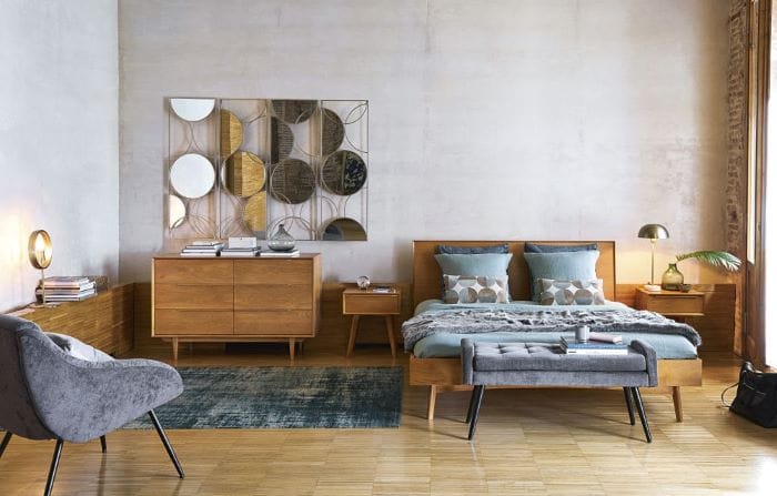 espejo para decorar al estilo vintage de Maisons du Monde