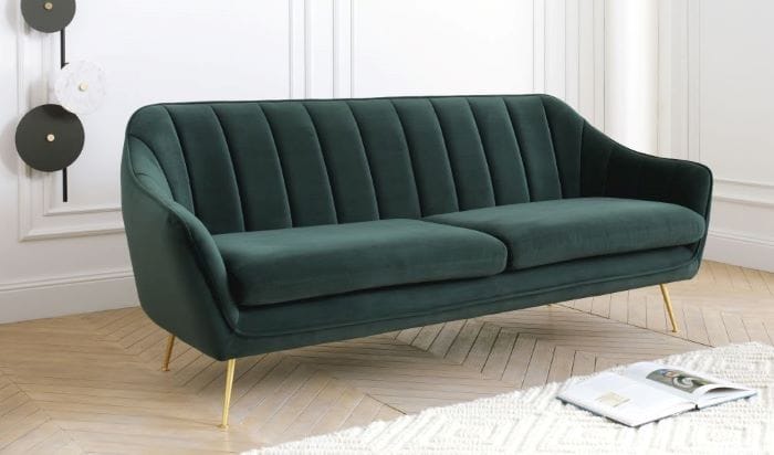 Sofa de terciopelo estilo vintage de Maisons du Monde