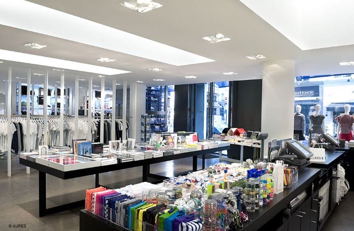 Tienda en París con un diseño de concept store