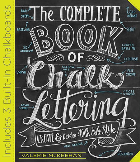 Portada del libro The Complete book of Chalk Lettering Create Develop Your Own Style escrito por Valerie McKeehan