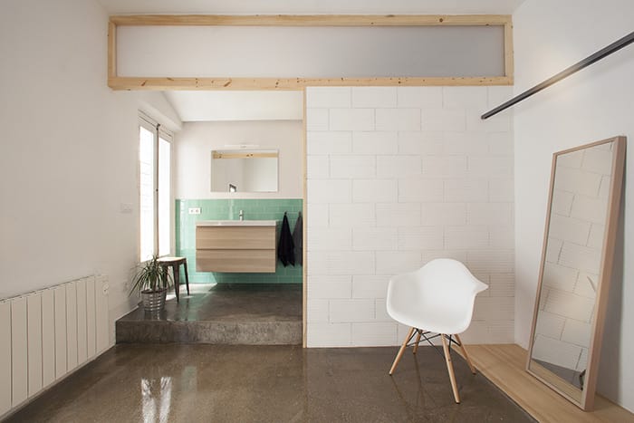 Habitación proyecto Twin House al estilo nórdico mediterráneo por Nook Architects