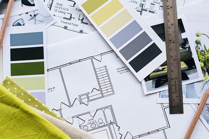 Mesa de trabajo planos, diseños y colores de diseñadores de interiores