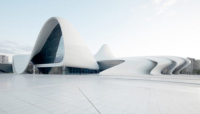Centro Heydar Aliyev vista exterior