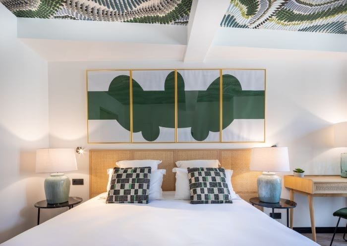 Habitación del hotel suites con decoración de Maisons du Monde