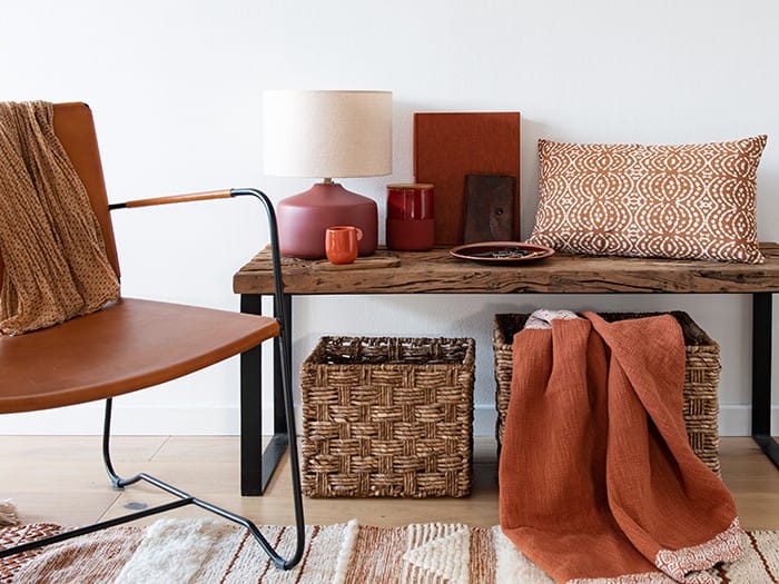 Rincón salón con objetos de Maisons du Monde