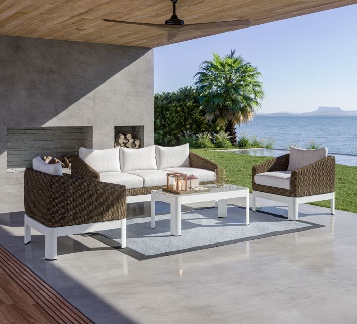 muebles para jardín serie salonica de leroy merlin