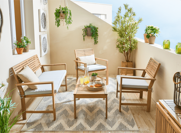 muebles para jardin serie solis de leroy merlin