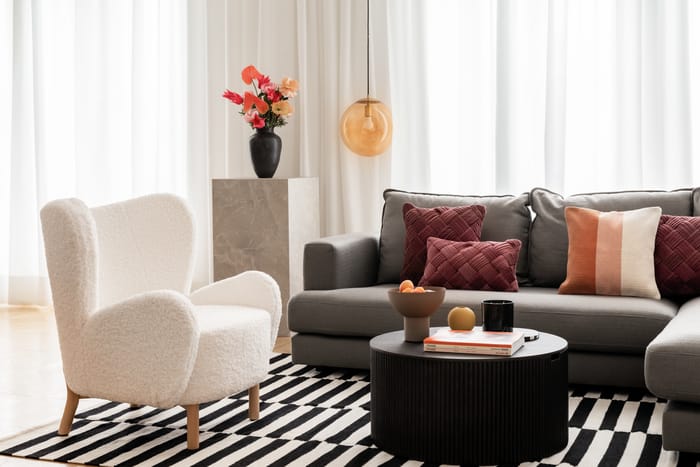 salón con deco de Retro Artsy Westwing