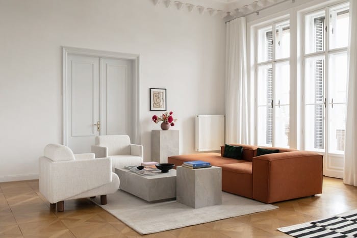 vista completa salón decoracion Retro Artsy Westwing