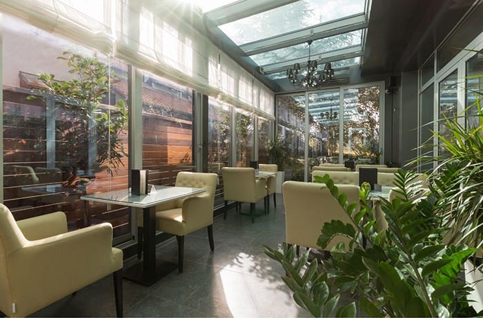 techo cristal exterior