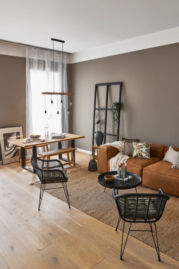 Decoración estilo rústico moderno