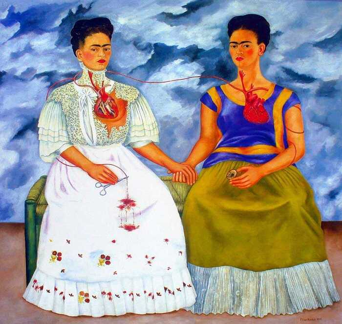Pintura Frida Kahlo "Las dos Fridas"