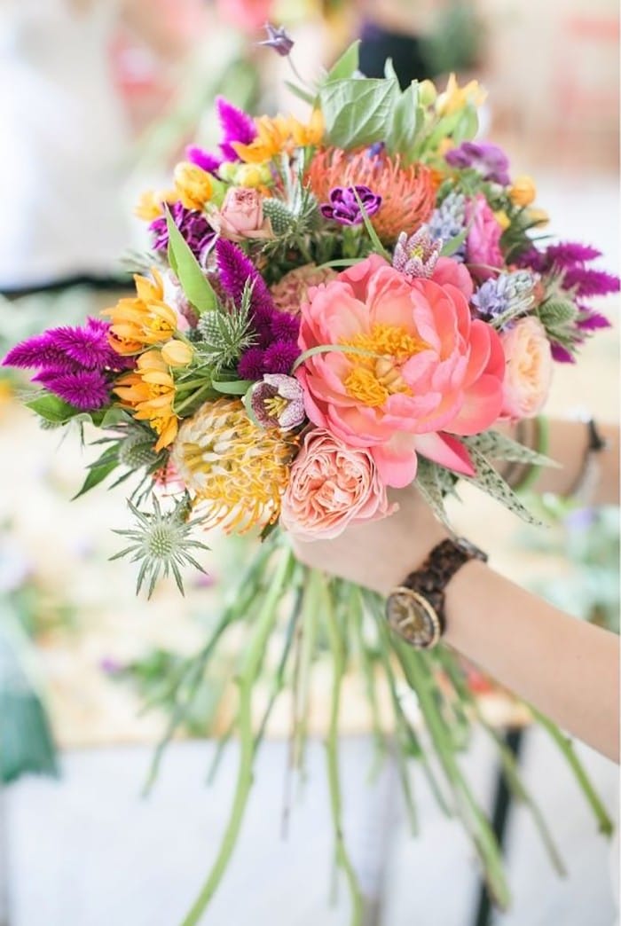 ramo flores colorido