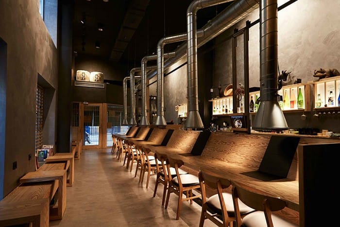 rokuseki interior restaurante japones