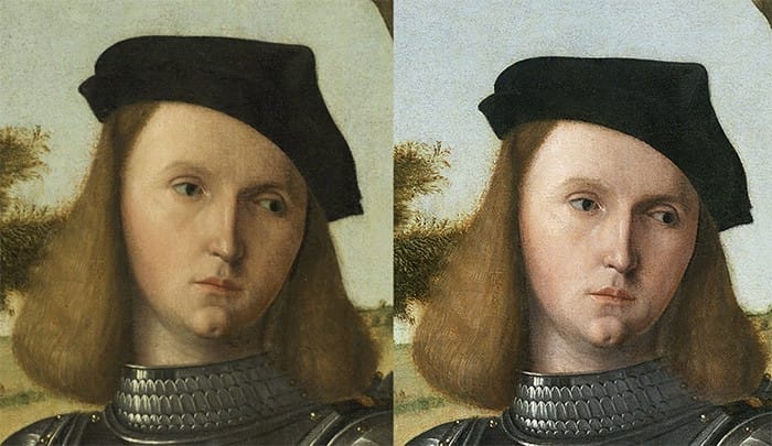 El caballero de Carpaccio: restauración y estudio técnico