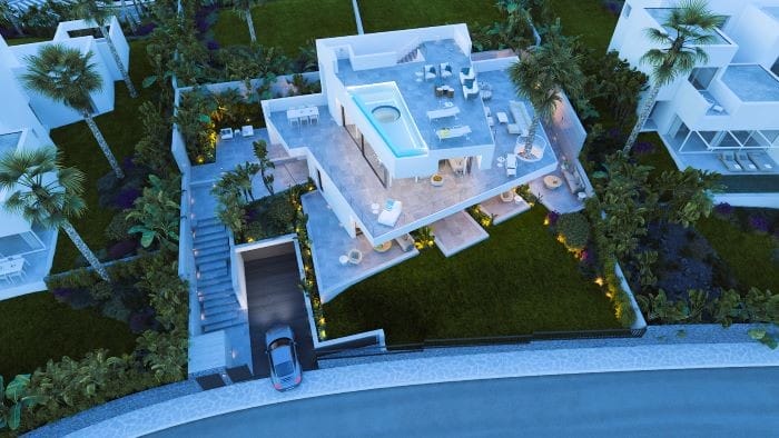 Panorámica de la casa Abama en Tenerife para vivir y teletrabajar