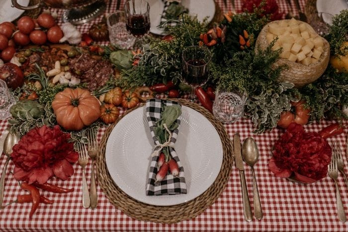 Vajilla para una boda