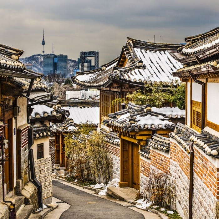 hanok edificio coreano