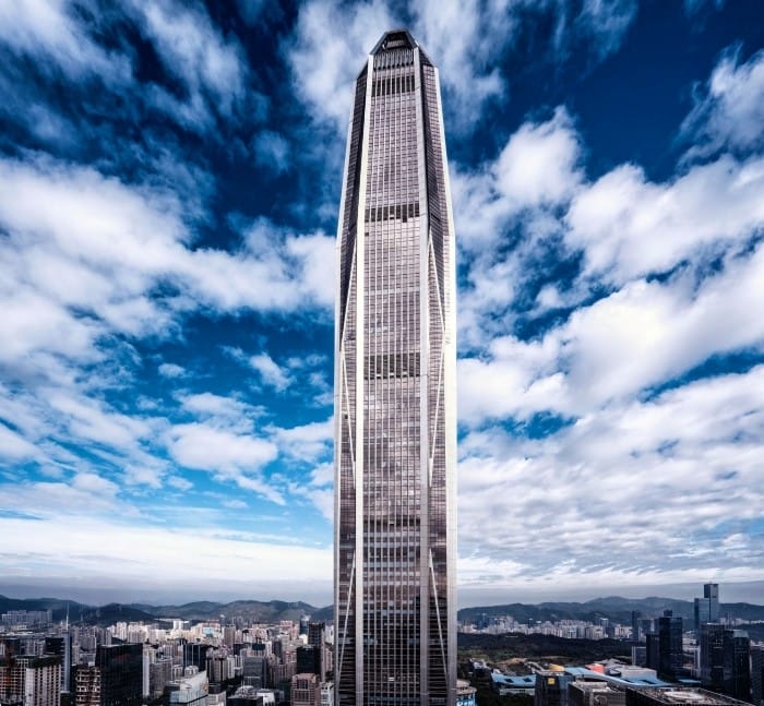rascacielos metalico shenzhen