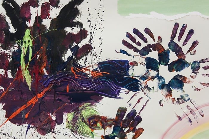 arte manos pintura colores