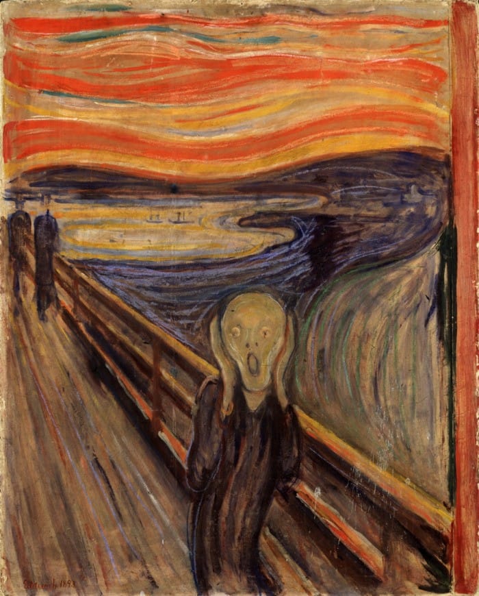 Obra pictórica El grito de Edvard Munch