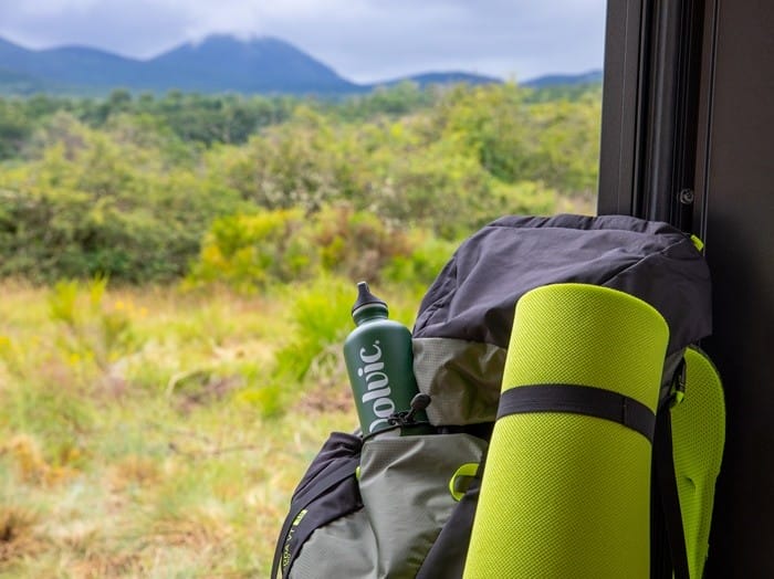 excursion botella esterilla viaje