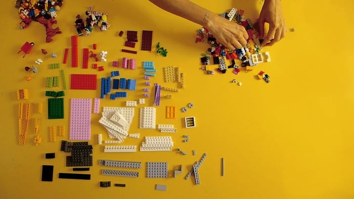 pieza arte lego