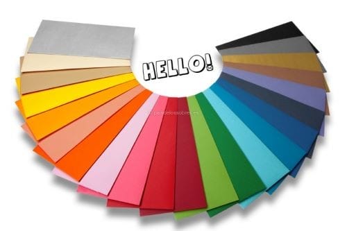 sobres-de-papel-de-colores-hello para invitaciones de boda