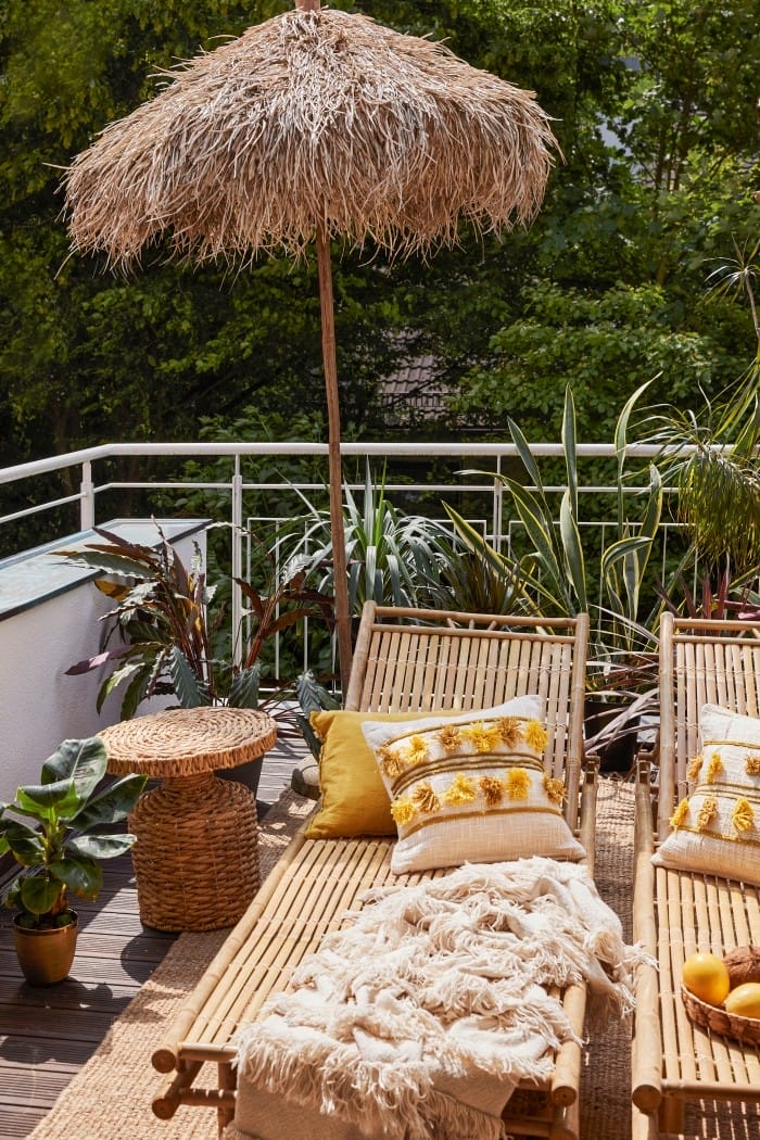 mobiliario bambu tropical