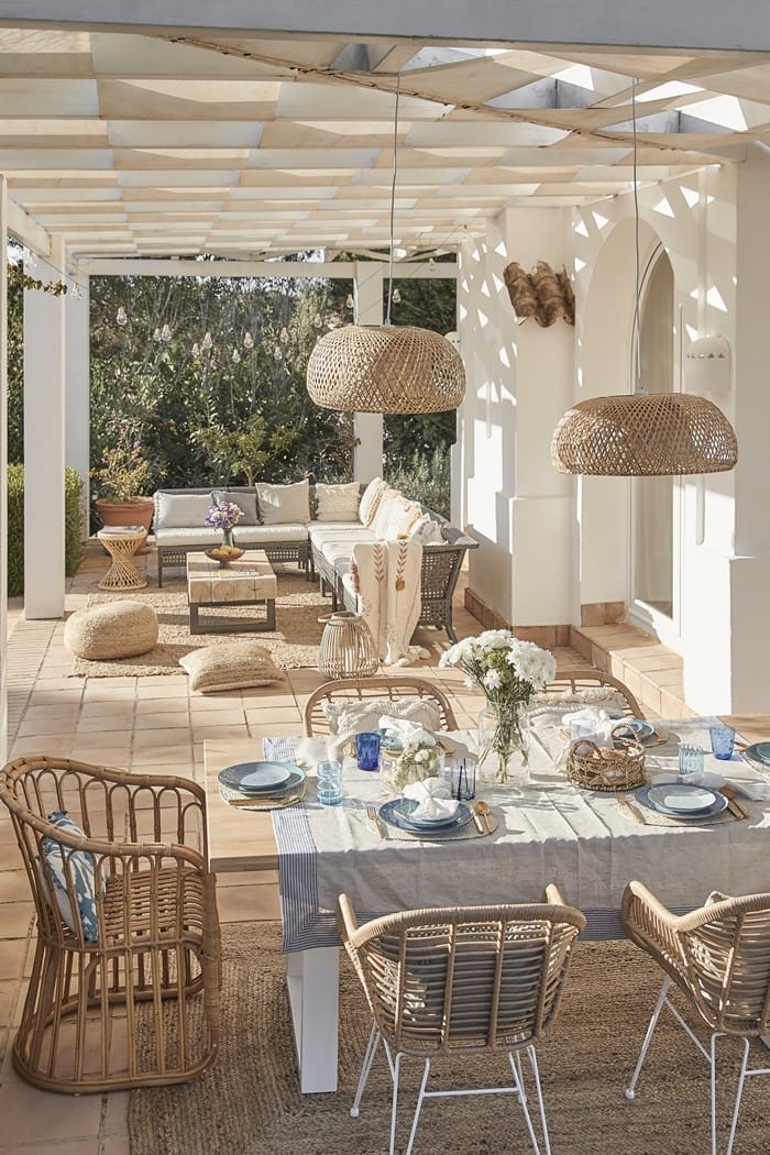 comedor lamparas exterior gran sofa