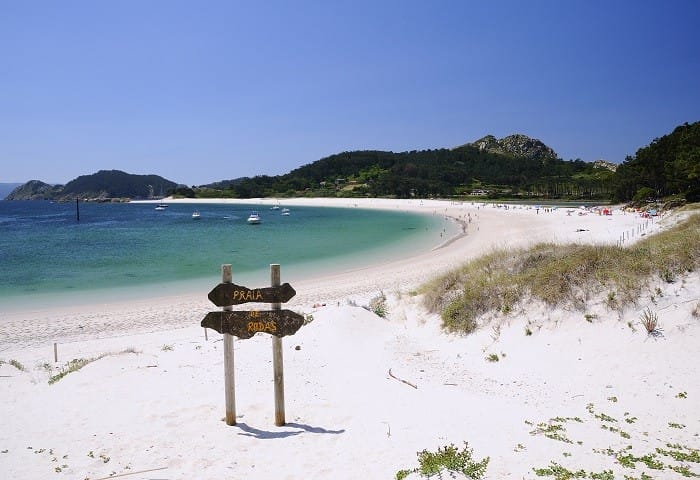 Playa-de-Rodas-en-las-Islas-Cies Lugar de vacaciones