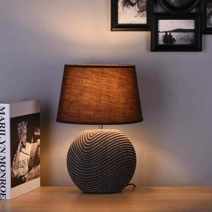 mueble luz redonda lampara