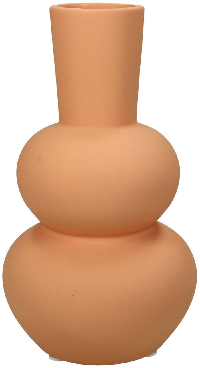 naranja jarron esferas