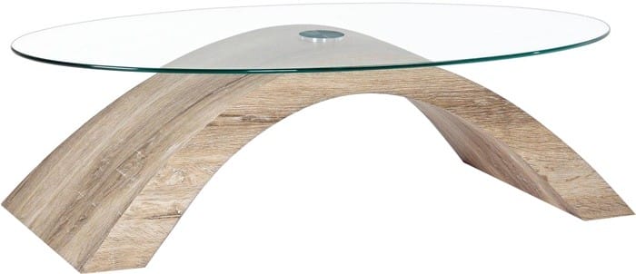 mesa curva cristal