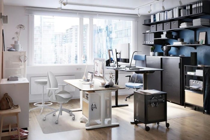 mesas trabajar de pie