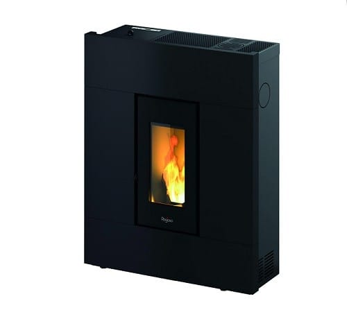 estufa de pellet negra de antracita