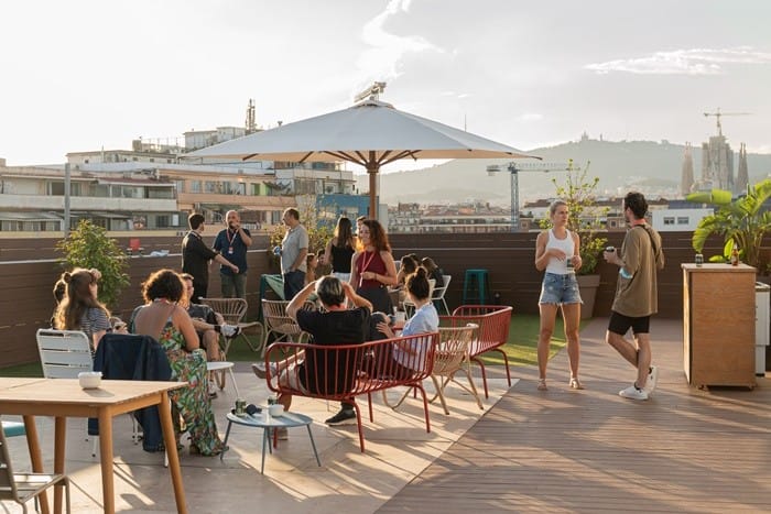 terraza grupos sol relajacion