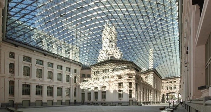 boveda cristales estructura edificio