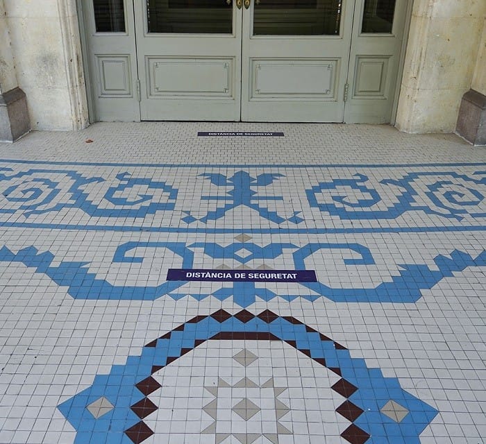 suelo de mosaico en el Coliseo