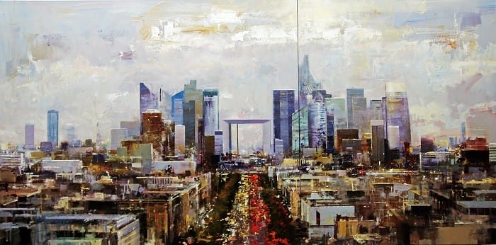 pintura de París expresionista y abstracta por Urréjola