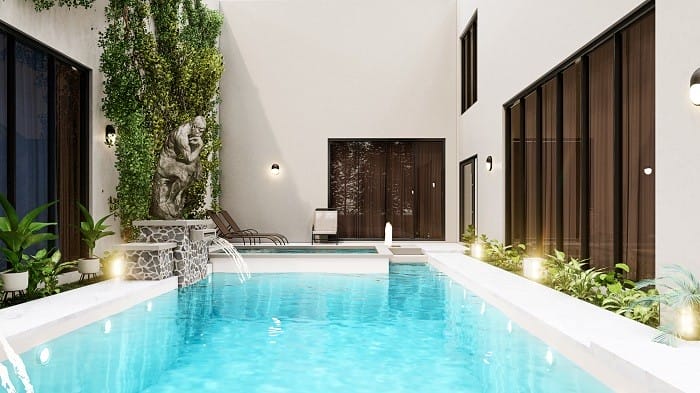 piscina de un balneario
