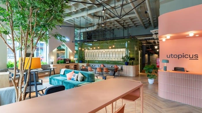 entrada espacio comun coworking