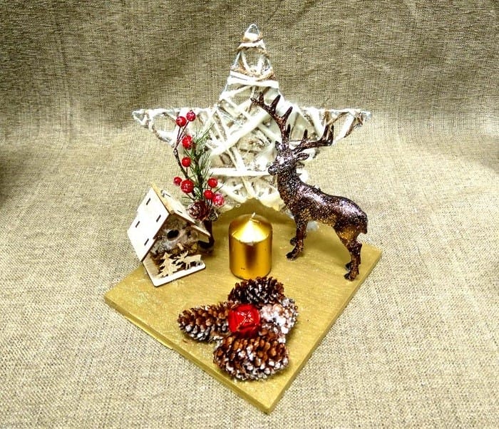 Adorno navideño DIY en los talleres de Leroy Merlin