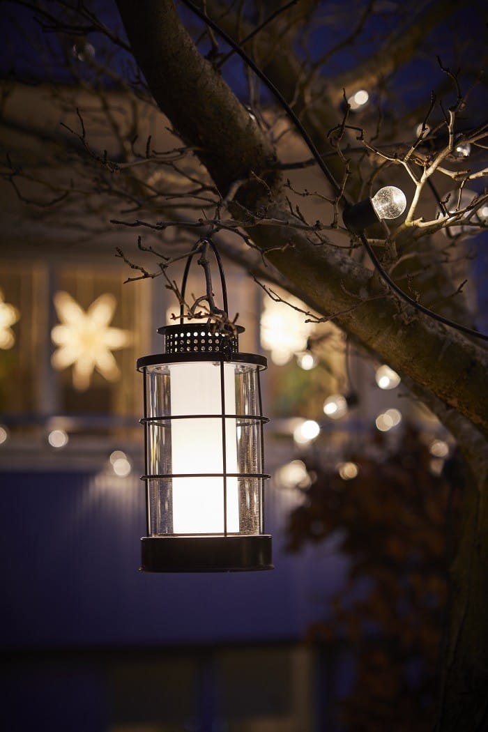 Farol para decoración navideña exterior