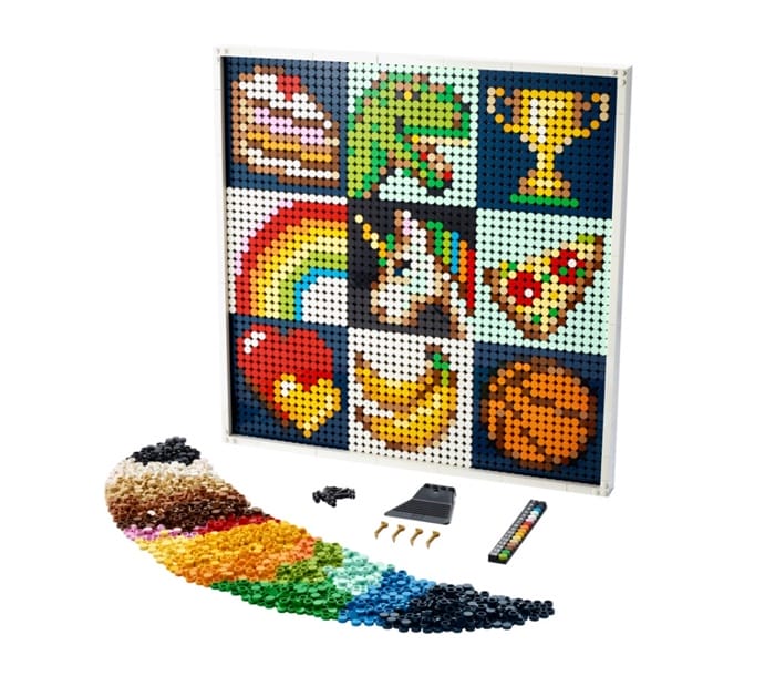 cuadro construccion arte lego